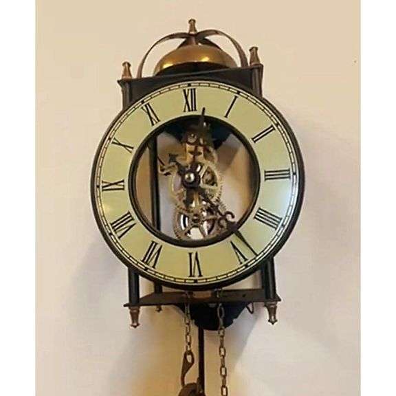 Mechanical Brass & Wrought Iron Timepiece