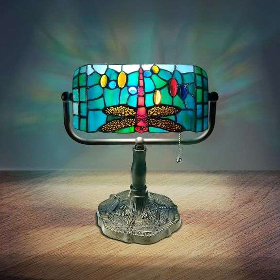 Dragonfly Stained Glass Lamp