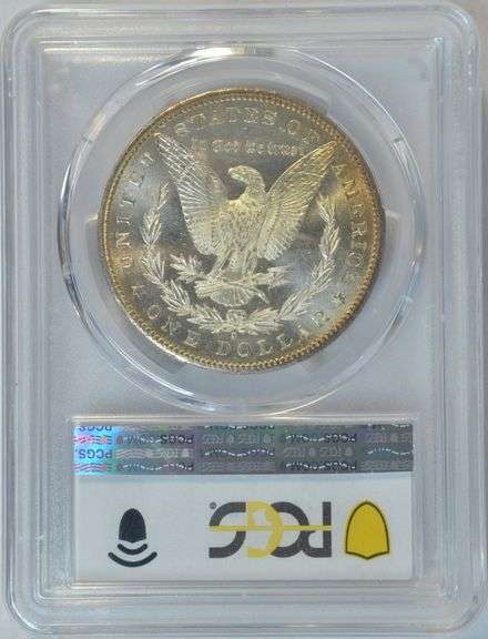 Shimmering-white Gem BU 1881-S Morgan Silver Dollar. PCGS MS65