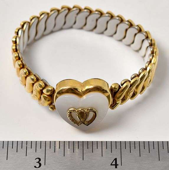 Mother of Pearl Sweetheart bracelet in Costume Jewelry