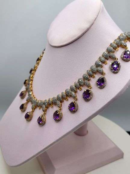 An extraordinary display of luxury and craftsmanship,  25ct Pave Diamonds & 60ct Natural Amethyst in