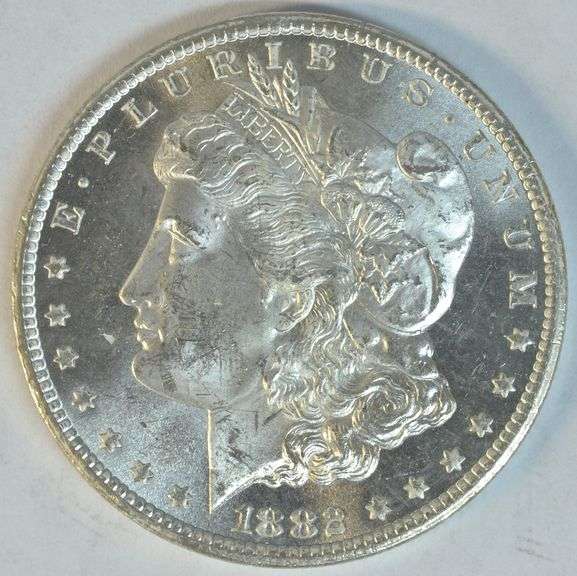 Real flashy Prooflike Choice BU 1882-CC Morgan Silver Dollar