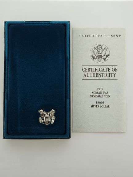 1991-P $1 Korean War Memorial PR DCAM