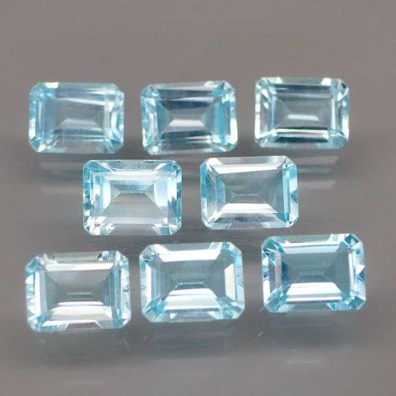 High fire 16.60ct Swiss blue Topaz set