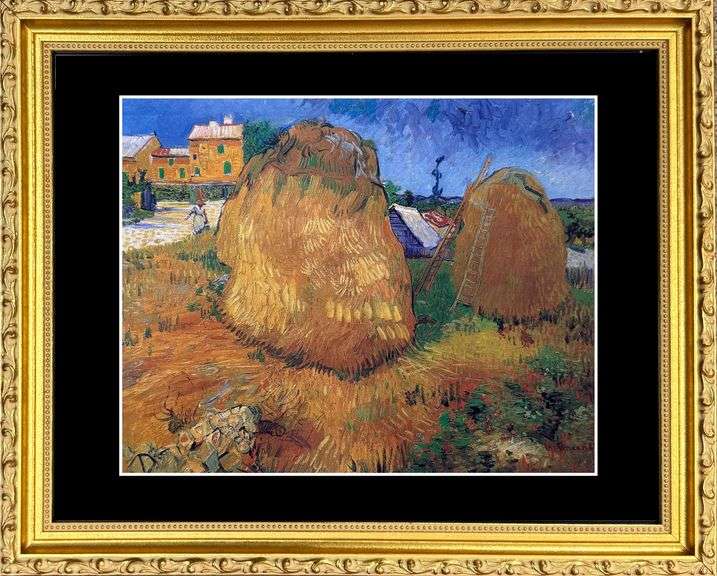 Collectible Vincent Van Gogh, Haystacks in Provence, 1888