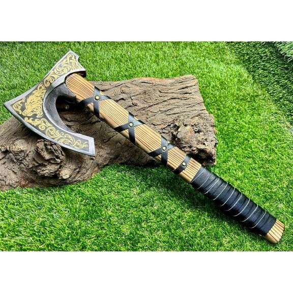 Viking Bearded Axe Forged Carbon Steel