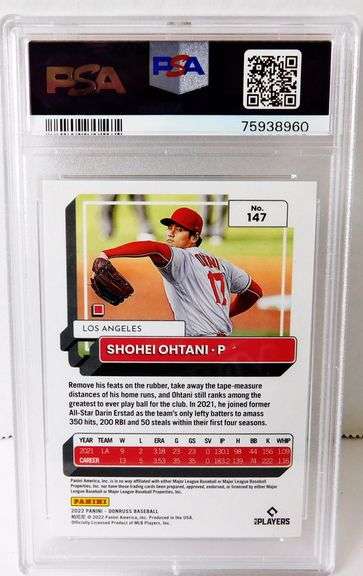 Shohei Ohtani 2022 Baseball Card, Mint 9