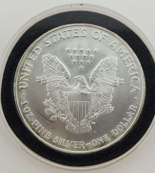 2005 American Silver Eagle In Hard Case