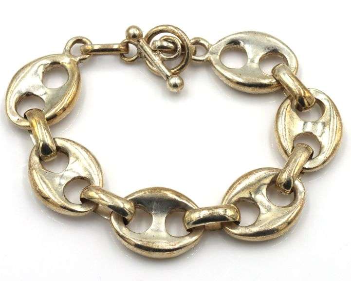 925 Sterling silver Gucci style link bracelet