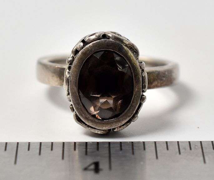 Smokey Quartz Ring in Sterling Silver