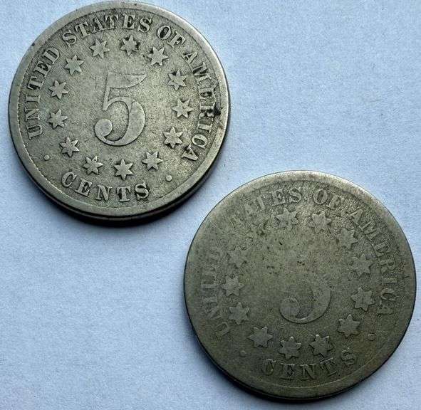 Two Shield Nickels