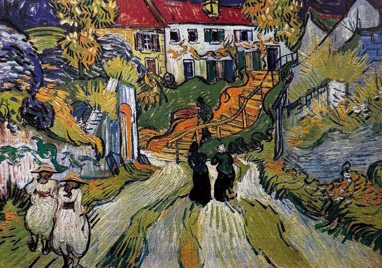 Collectible Vincent Van Gogh, Stairway at Auvers, 1890