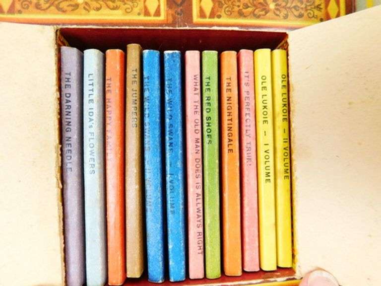 1940's Boxed Set of Fairy Tale Miniature Books, Denmark