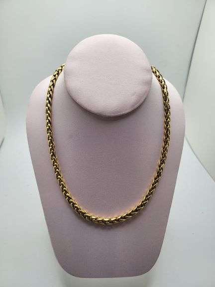 Finest Italian hand made  16", 14k gold necklace