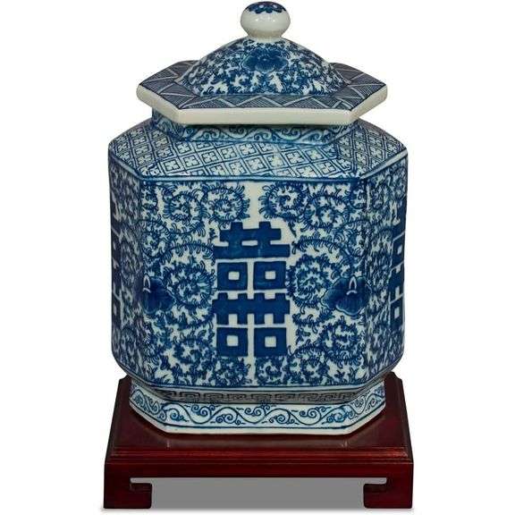 Qing Dynasty Style Porcelain Tea Jar