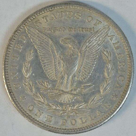 Fully struck Choice AU 1883-S Morgan Silver Dollar. Key date
