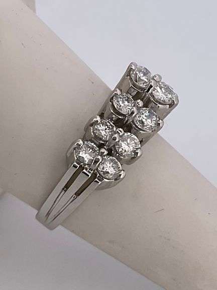 CETIFIED BRAND NEW PLATINUM DIAMOND RING