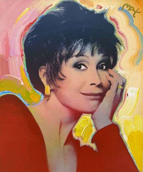Rare Peter Max Original Painting from The Private Collection of Mary Tyler Moore