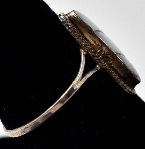 Native Mother of Pearl Ring in Sterling Silver