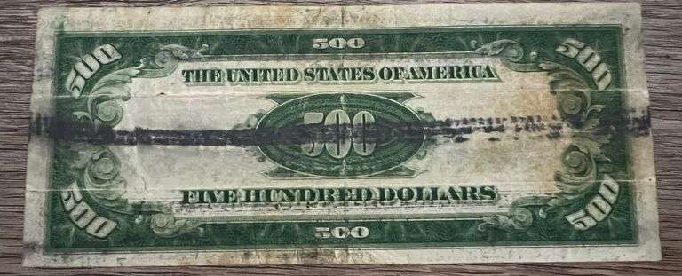 500 Dollar U.S Bill