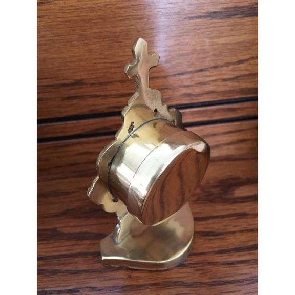 Church Oval Brass Reliquary