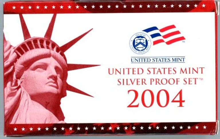 2004 Silver US Proof Set in Box with CoA
