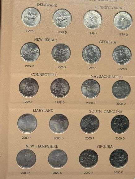 1999- 2008 BU Statehood Quarters Complete.