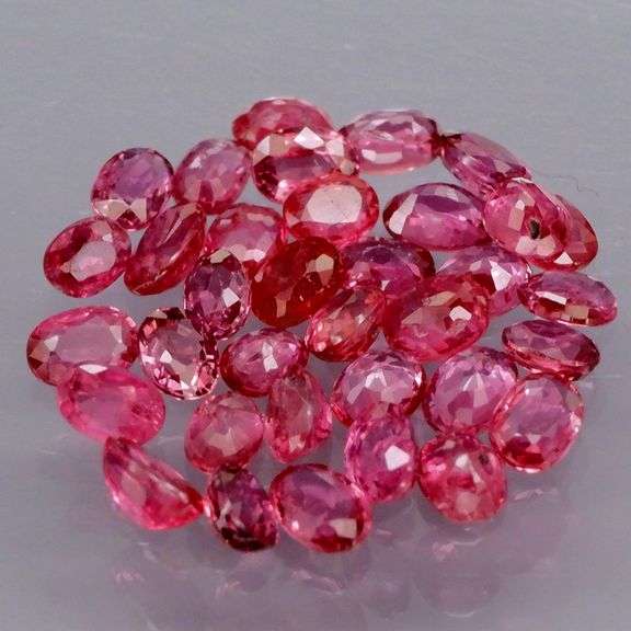 Sparkling! 3.30ct set of pinkish red REAL UNTREATED Rubies!!