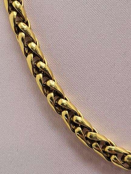 Finest Italian hand made  16", 14k gold necklace