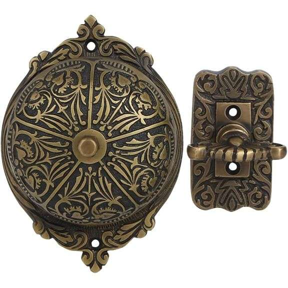 Victorian-Style Solid Brass Twist Doorbell Chime