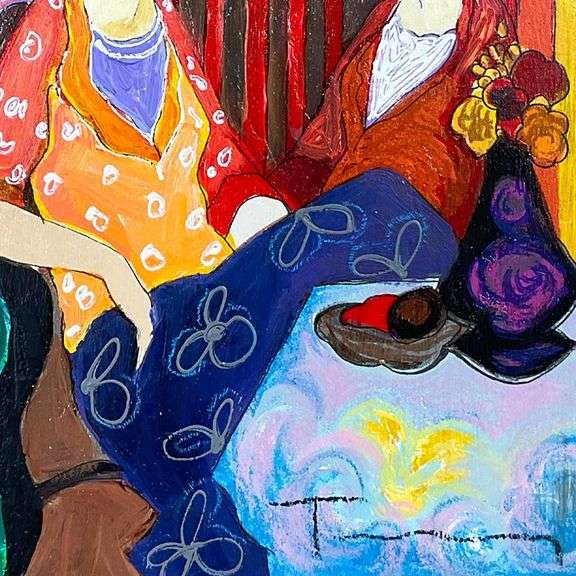 At the Port by Tarkay (1935-2012)