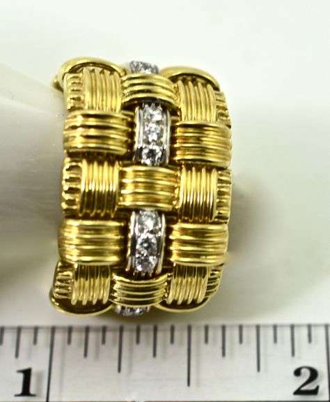 Roberto Coin 18K and Diamond  Appassionata Ring