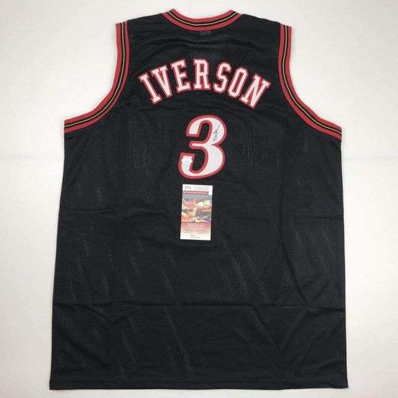 Allen Iverson Autographed Basketball Jersey