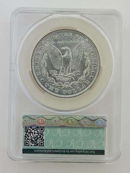 1885 Morgan Silver Dollar, CAC MS62