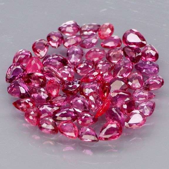 Collectors 4.12ct violet red Ruby set -Untreated!!!