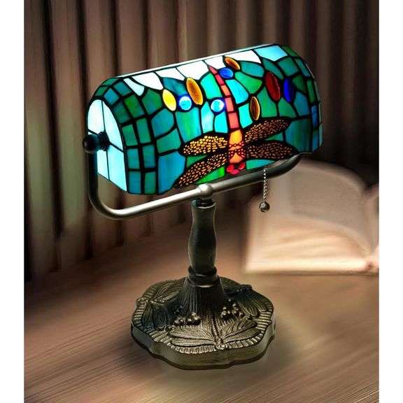 Dragonfly Stained Glass Lamp