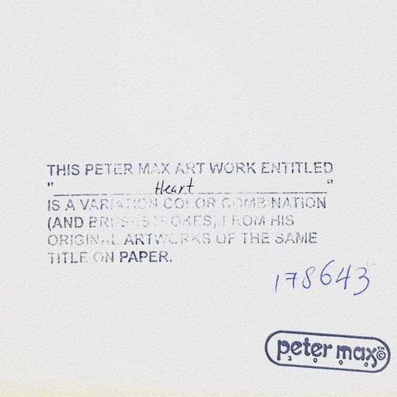 Heart on Blends by Peter Max