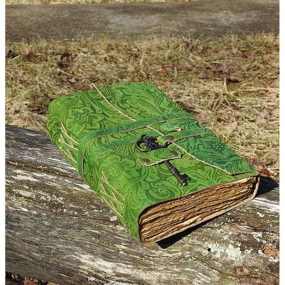 Handmade Leather Journal with Deckle Edge Paper