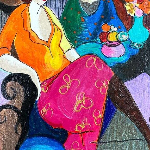Chit Chat by Tarkay (1935-2012)