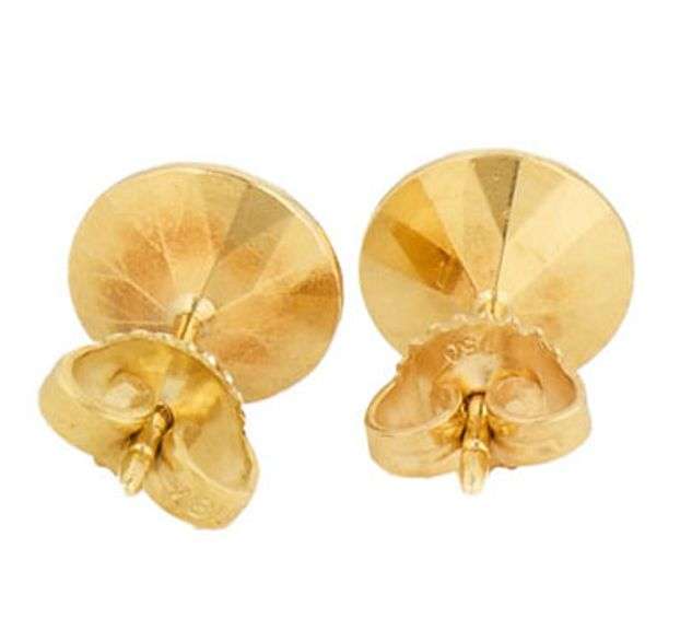 Tiffany & Co. Elsa Peretti Faceted Two Carat Stud Earrings in 18K