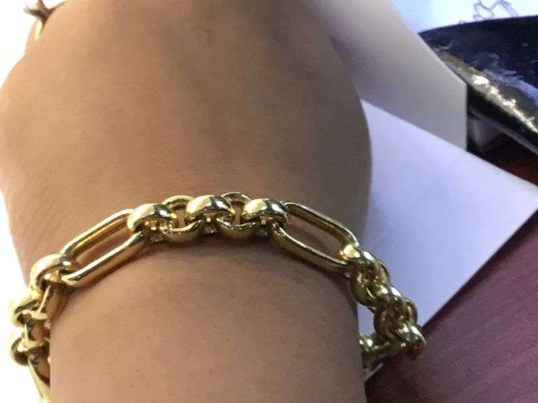 14K Yellow Gold Vintage Cuban Link Bracelet