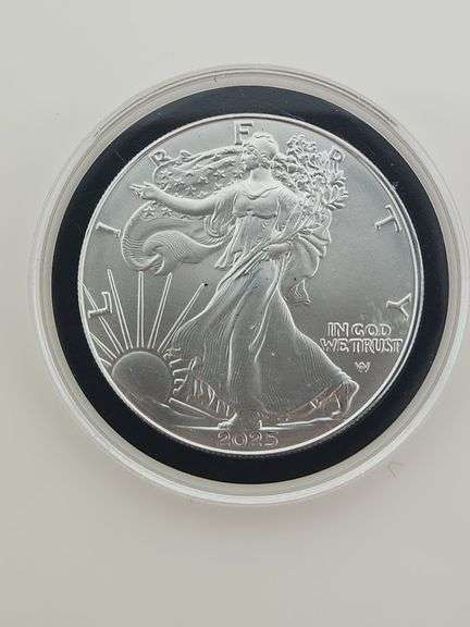 2025 American Silver Eagle In Capsule