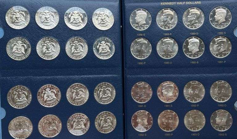 1964-2007 BU & Proof Issues Complete Kennedy Halves.