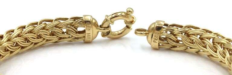 Lovely 14K WG Woven Wires Bracelet