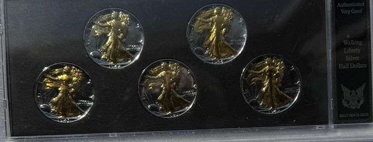 1941-45 Gold Highlighted Walking Liberty Halves.