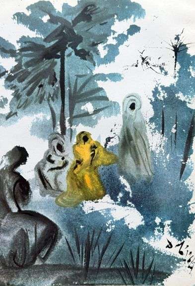 Vintage Salvador Dali From 'Jerusalem Bible'