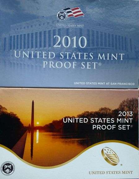 2010 & 2013 US Proof Sets