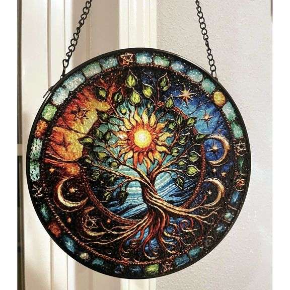 Tree of Life Stained Glass Sun Catcher