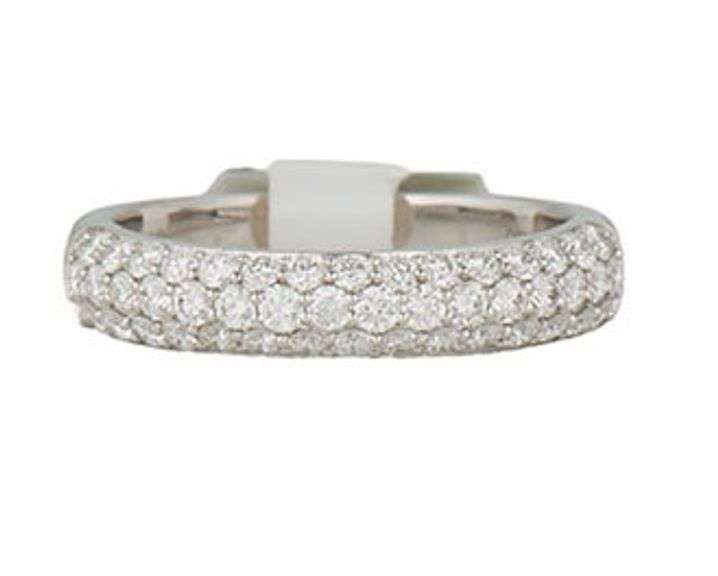 New 0.85ctw Pave Diamond Wedding Band Ring in 14K