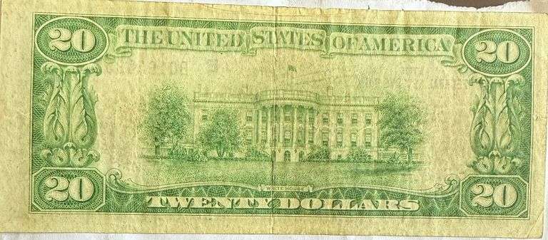 1929 Series $20 New York National Currency Note